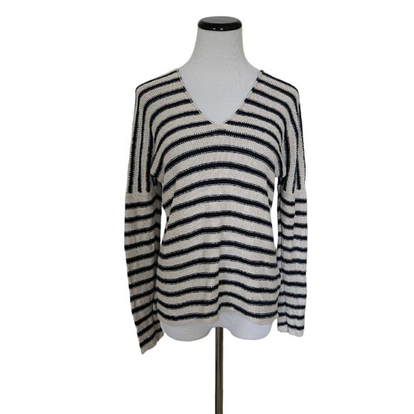 Vince Nautical Stripe Linen Sweater - XS - Picture 8 of 8